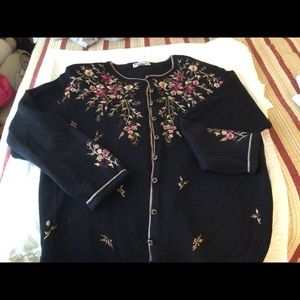 Embroidered cardigan